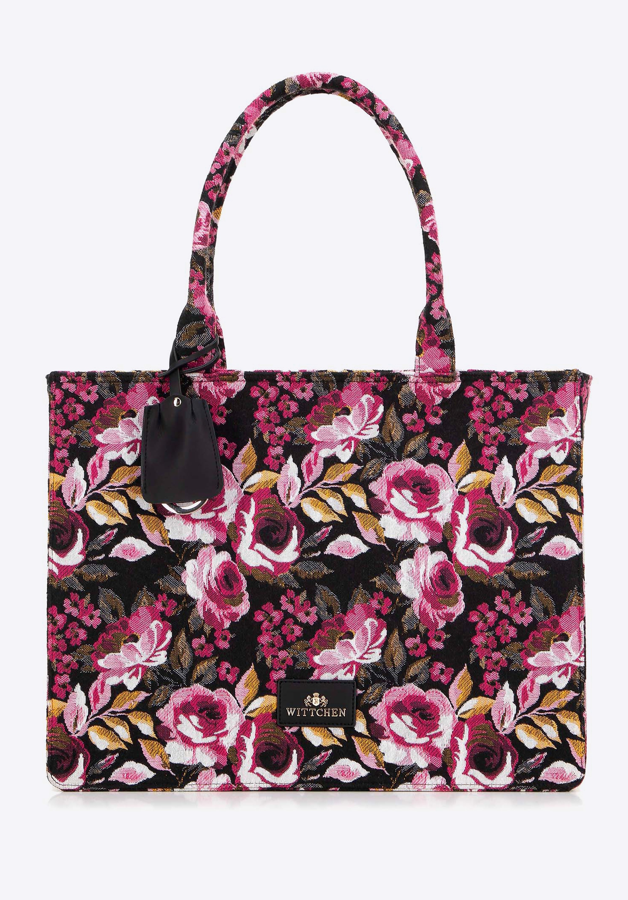 Damska shopperka żakardowa we wzory multikolor