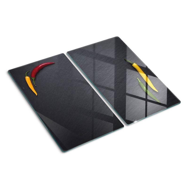 Deska szklana Tulup 2x30x52 cm Papryka Chili Kamień 1 szt.