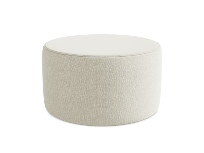 Pufa LaMiaSofa SALERNO z tkaniny bouclé 81x81 cm piaskowy 1 szt.