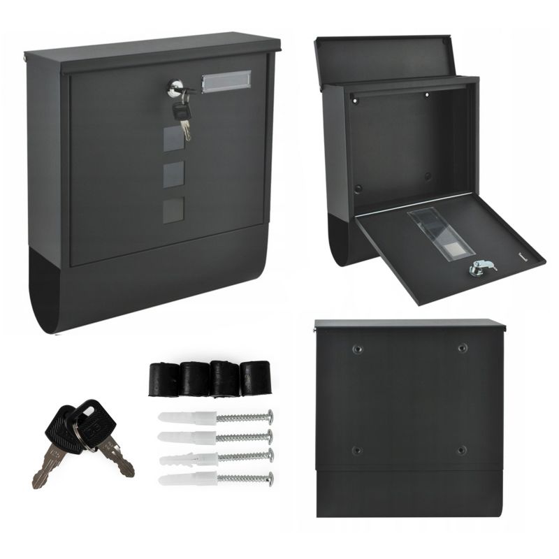 Skrzynka pocztowa na listy ModernHome gazetownik stal galwanizowana 1 szt.