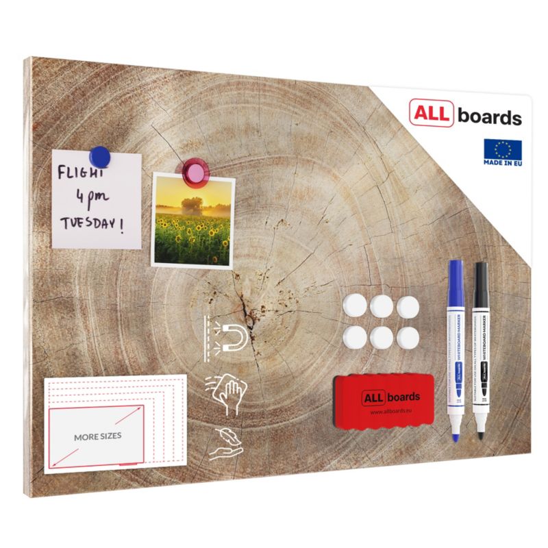 Tablica magnetyczna metalboards 60x40 cm ALLboards deska 3 (pień) 1 szt.