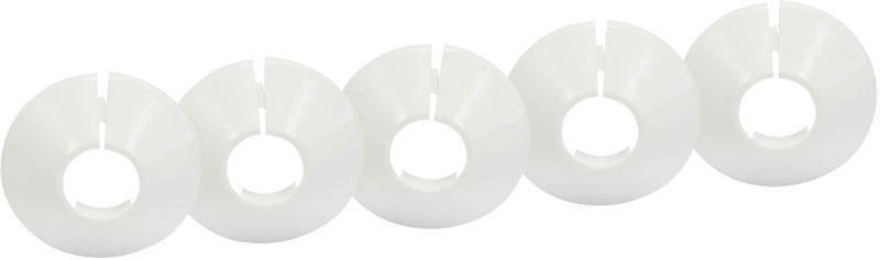 Rozetka dzielona Tycner fi 18 mm biała 5 szt.