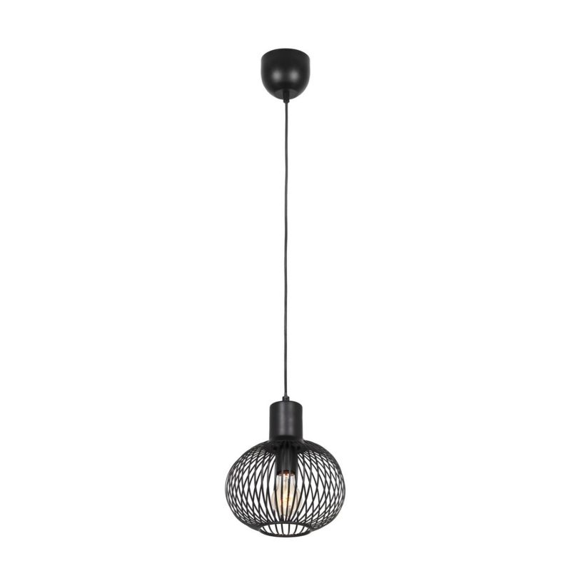 Lampa wisząca Trio Gila 7559 czarna nad stół 1xE27 x 1 szt.