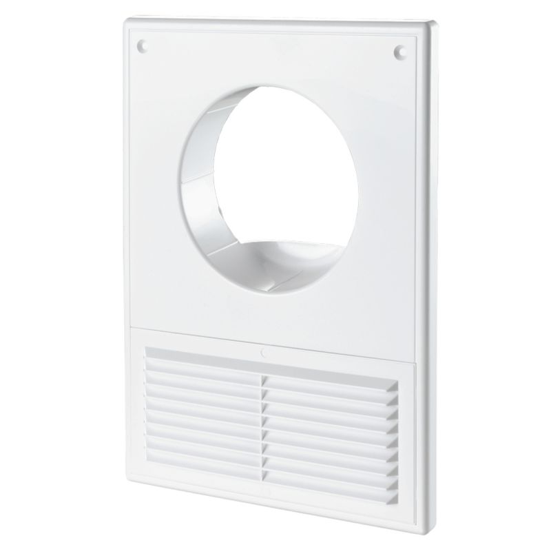 Kratka wentylacyjna Vents okrągła 250 x 180 mm biała