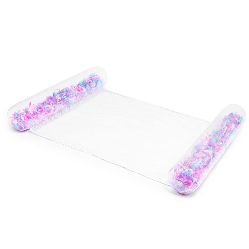 Materac dmuchany Be-active.pl ponton do pływania plażowy z siatką piórka 1szt