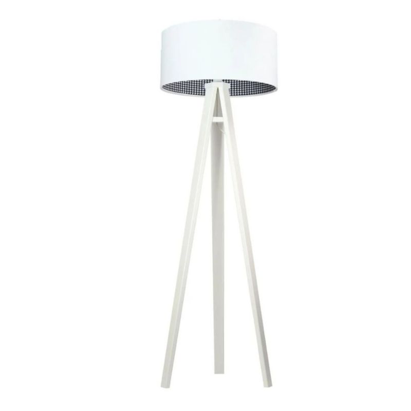 Lampa Bps Koncept stojąca HOME 40 biała/pepitka/biała 1 szt