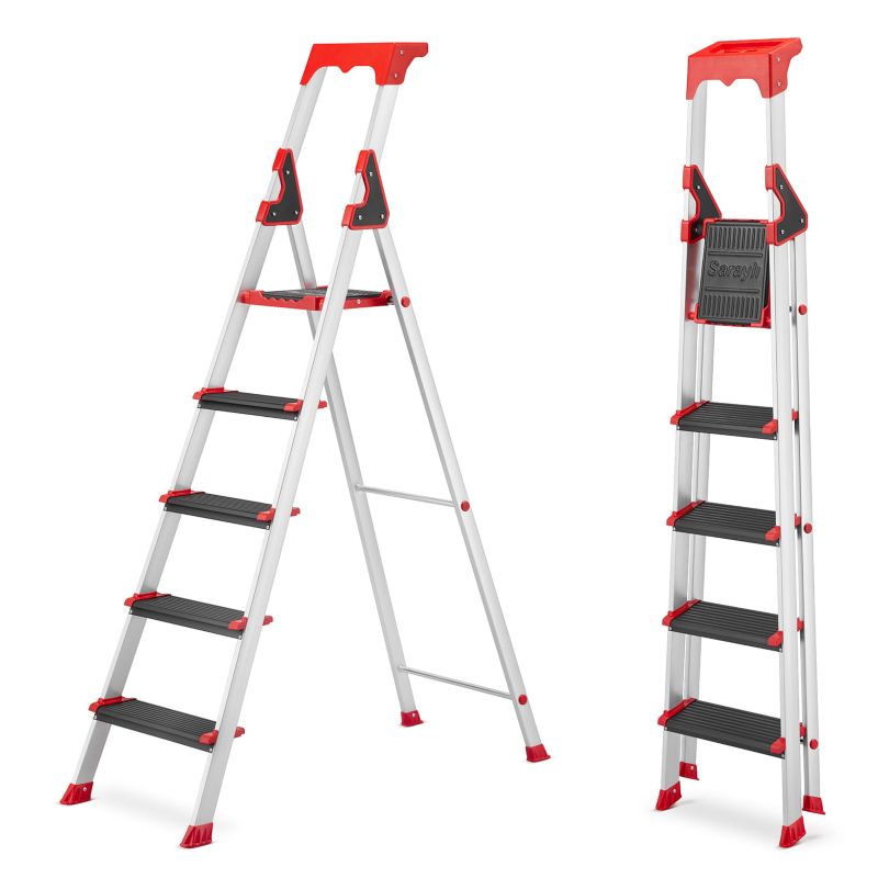 Drabina montażowa magazynowa profesjonalna HIGHER ALU 5 1 szt