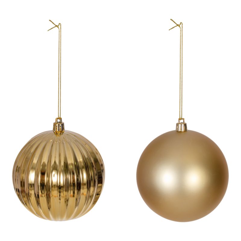Bombki 10 cm 4 sztuki złote
