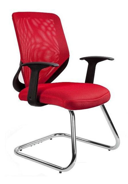 Fotel Unique biurowy MOBI SKID czerwony 1 szt