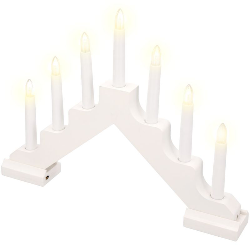 Świecznik 7 LED JUMI świąteczny LATARENKA na boże narodzenie TIMER baterie 1 szt.