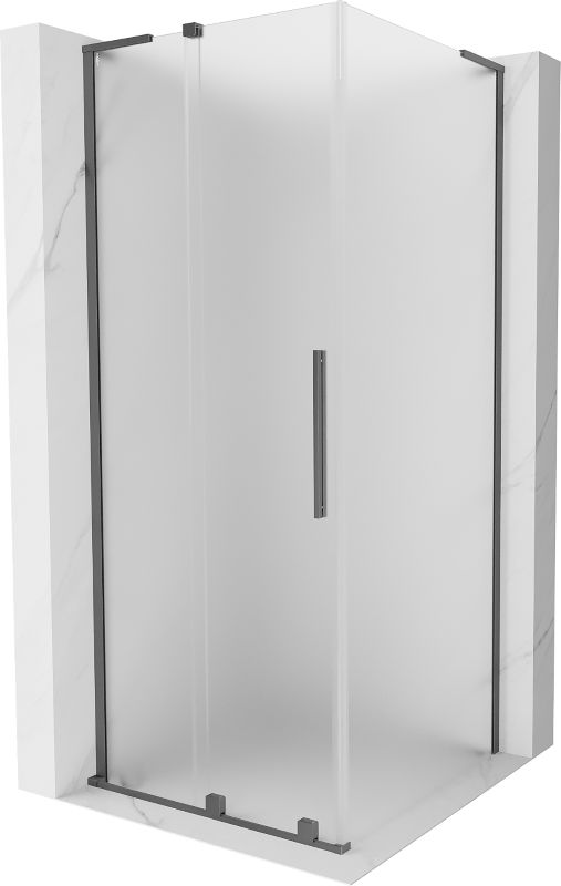 Kabina prysznicowa Mexen Velar L rozsuwana 110 x 110 cm szron gun metal 1 szt.