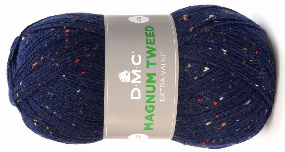 włóczka MAGNUM TWEED DMC kol. 636 / granat 400gr