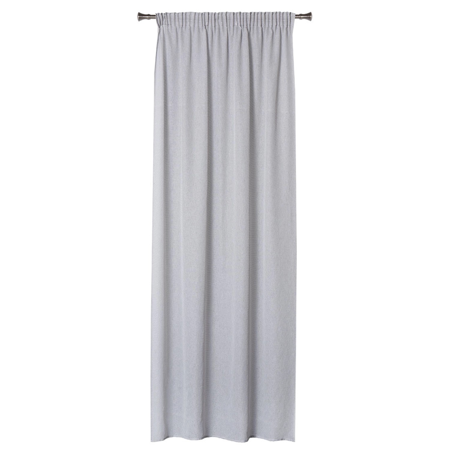 Zasłona NICE na taśmie 140 cm x 260 cm szara