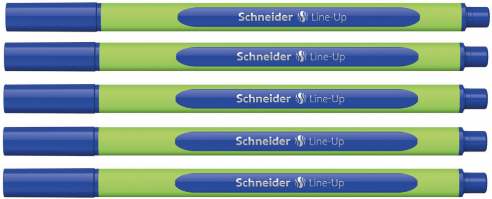 5x Cienkopis Schneider Line-Up, 0.4mm, niebieski