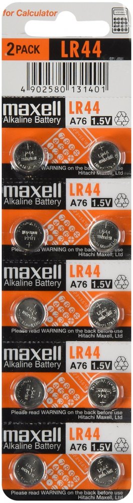 Bateria alkaliczna Maxell LR44, 10 sztuk