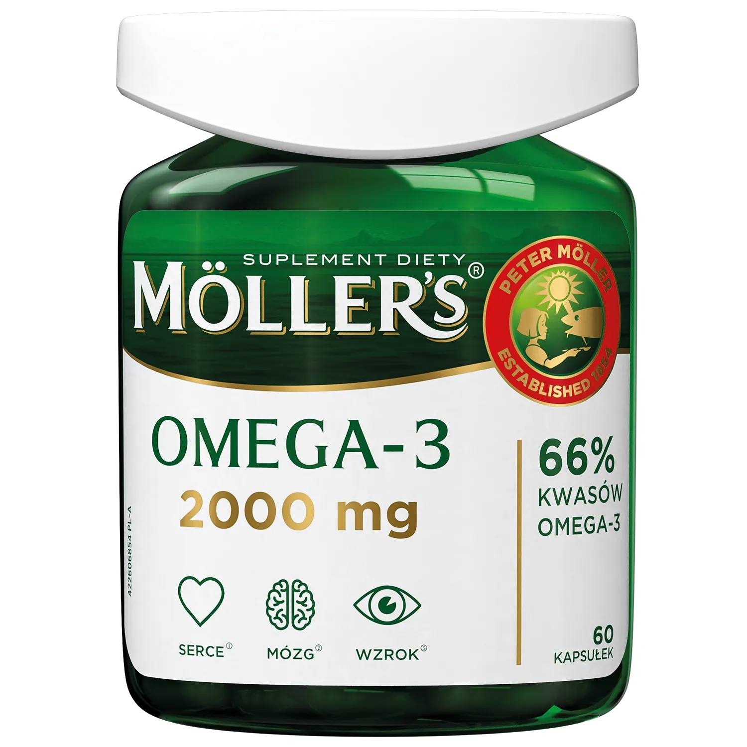 Moller's omega-3 2000 mg, 60 kapsułek