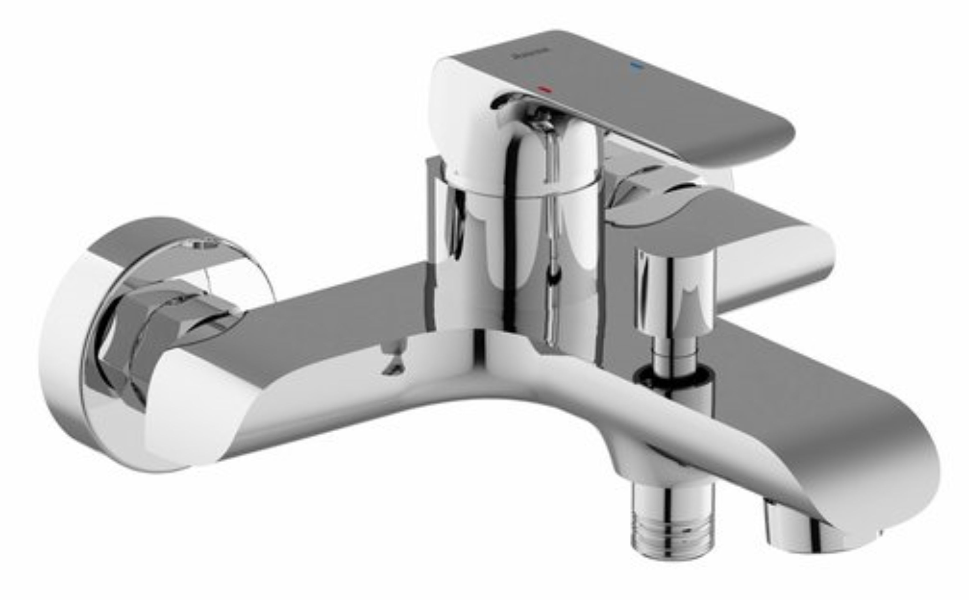 Ravak Flat bateria wannowo-prysznicowa ścienna chrom X070119