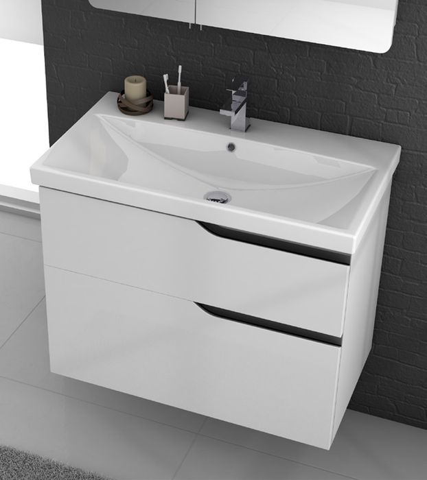 CeraStyle Elite umywalka 90x45 cm meblowa prostokątna biała 032300-u