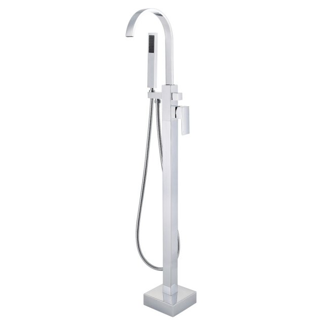 BESCO Bateria wannowa wolnostojąca MODERN II chrom Easy-Fix BW-MII-CH