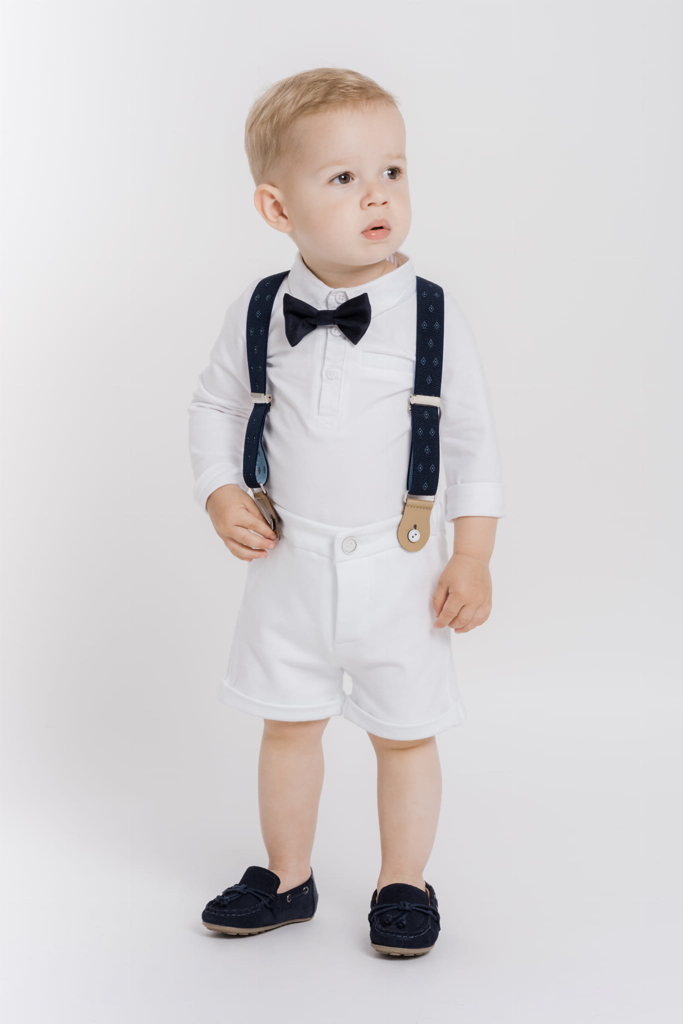 LaFerio Comfort letni komplet do chrztu dla chłopca 4 części