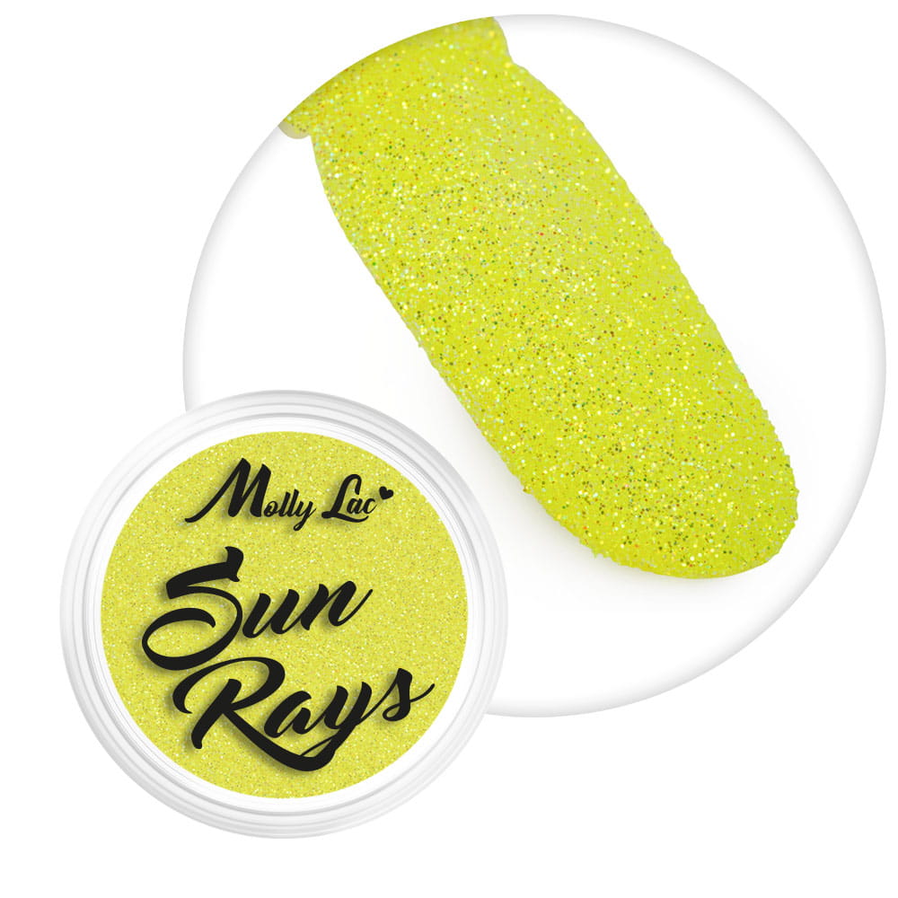 Pyłek do paznokci Sun Rays MollyLac 1 g Nr 5