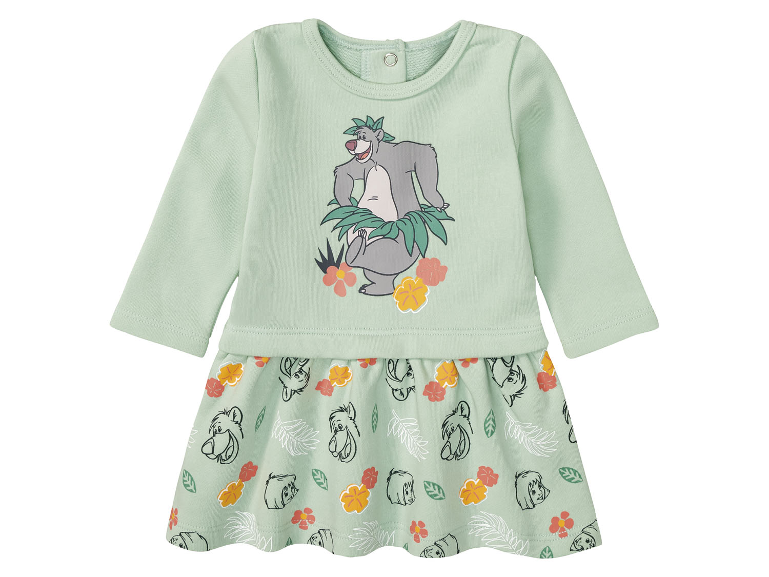 Sukienka niemowlęca z bawełną organiczną 74/80, Zielony