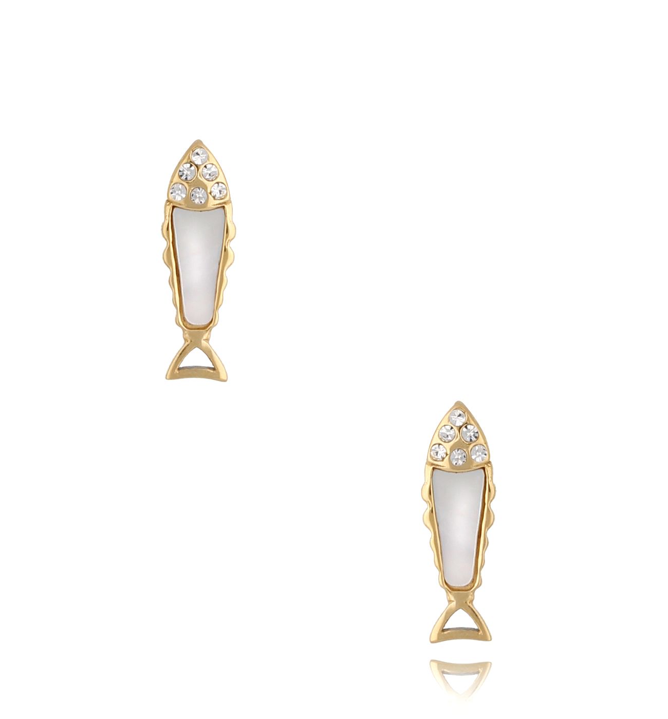 Kolczyki z rybkami i masą perłową Pearl Beach KSA0671