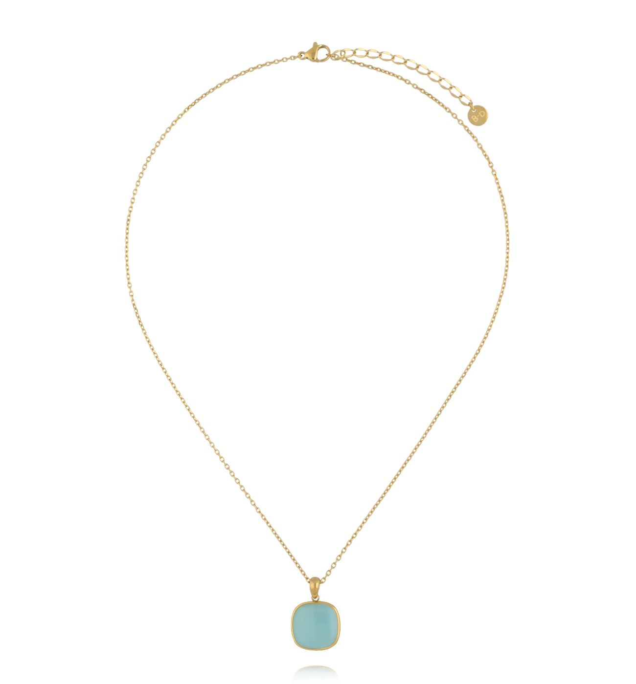 Naszyjnik z zawieszką w kolorze błękitnym NSY0639