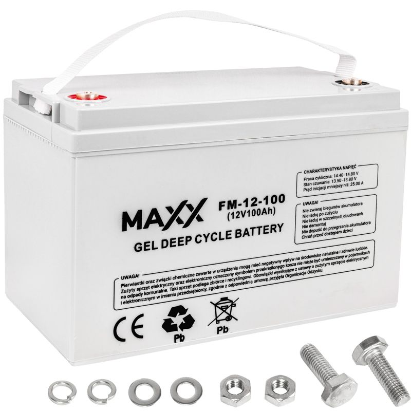 Akumulator żelowy DEEP CYCLE MAXX 100Ah 12V 1szt.