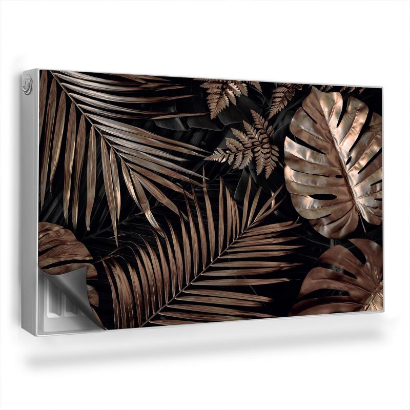 Dekoracyjna osłona mata na kaloryfer Wallfluent 100x60 cm Złote liście 1 szt.