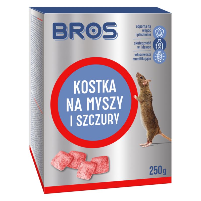 Kostka na myszy i szczury Bros 250 g
