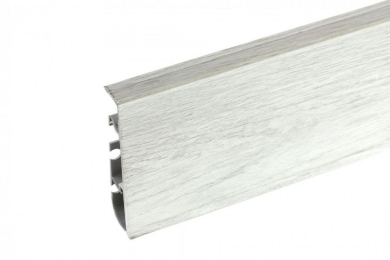 Listwa przypodłogowa Cezar Hi Line Prestige Dąb Szary Organiczny mat 22x75x20mm PVC 1 szt.