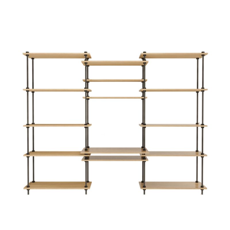 Biurko z regałem AR Shelving Deco z 13 półkami 185x235x52,5 cm 30 kg na półkę 1 szt