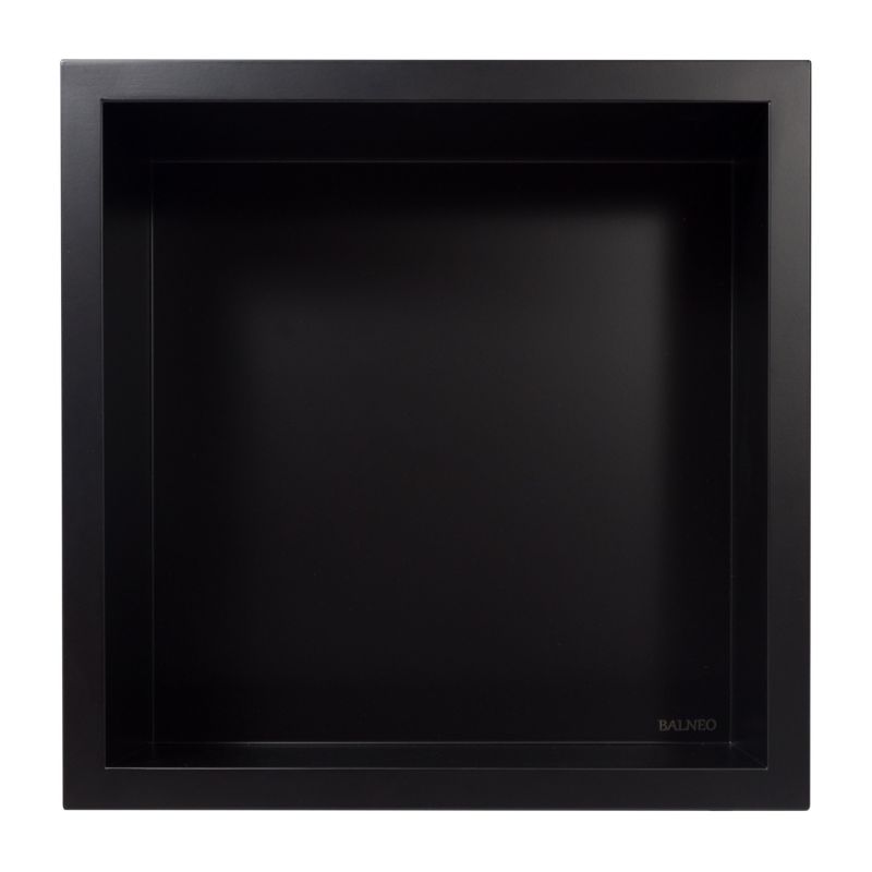 Półka wnękowa Balneo Wall-Box One Black 30x30x10 cm czarna, stal nierdzewna 1 szt.