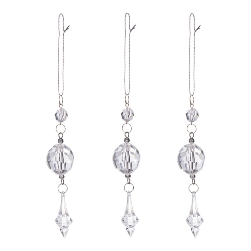 Ozdoby choinkowe kropelki 3 sztuki