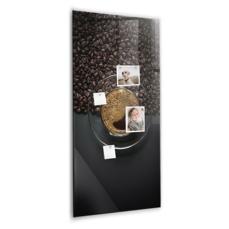 Szklana tablica magnetyczna Wallfluent 70x100 cm Kawa 1 szt.