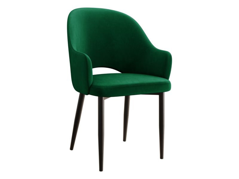 Krzesło MIRJAN 24 tapicerowane Rosa butelkowa zieleń 1 szt.