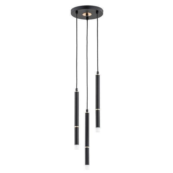 Lampa wisząca Alfa Derany 3989 czarno-złota nowoczesna 3xG9 x 10W 1 szt.