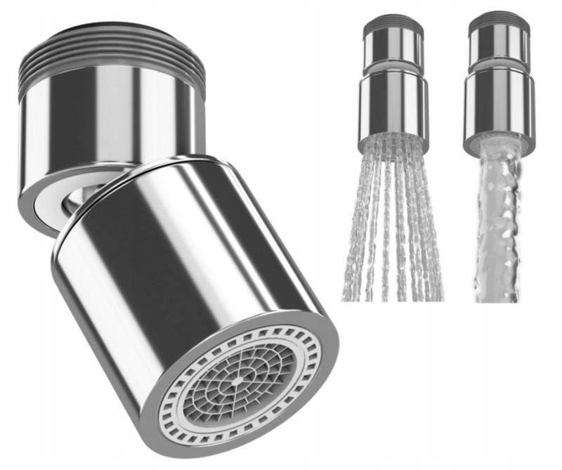 Perlator z Przegubem Granitan M22 M24 Do Baterii Dwufunkcyjny 1szt.