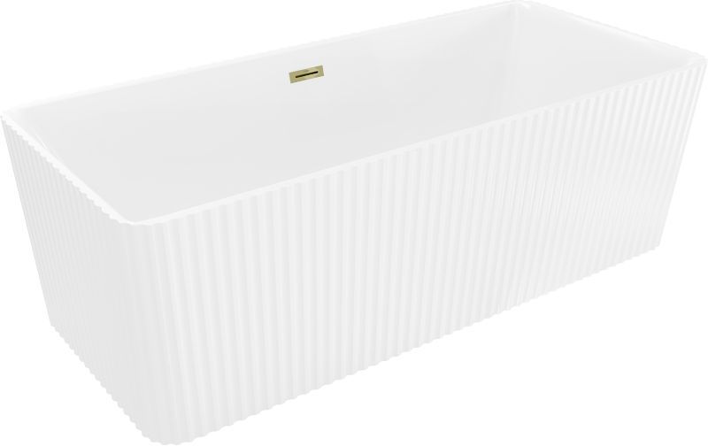 Wanna wolnostojąca Mexen Nila biała ze złotym przelewem 170x75 cm 1 szt.