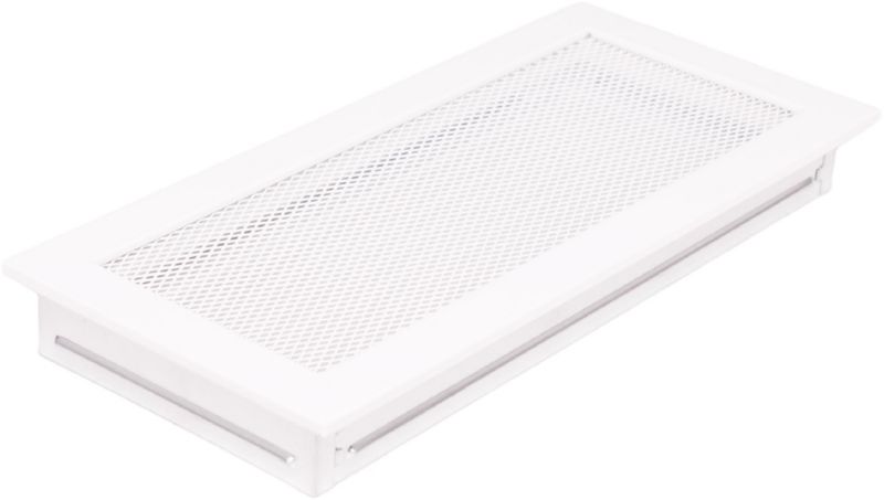 Kratka kominkowa biała 17 x 37 cm