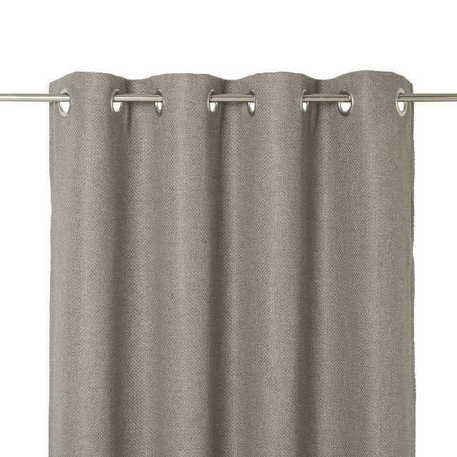 Zasłona zaciemniająca GoodHome Kosti 140 x 260 cm szara