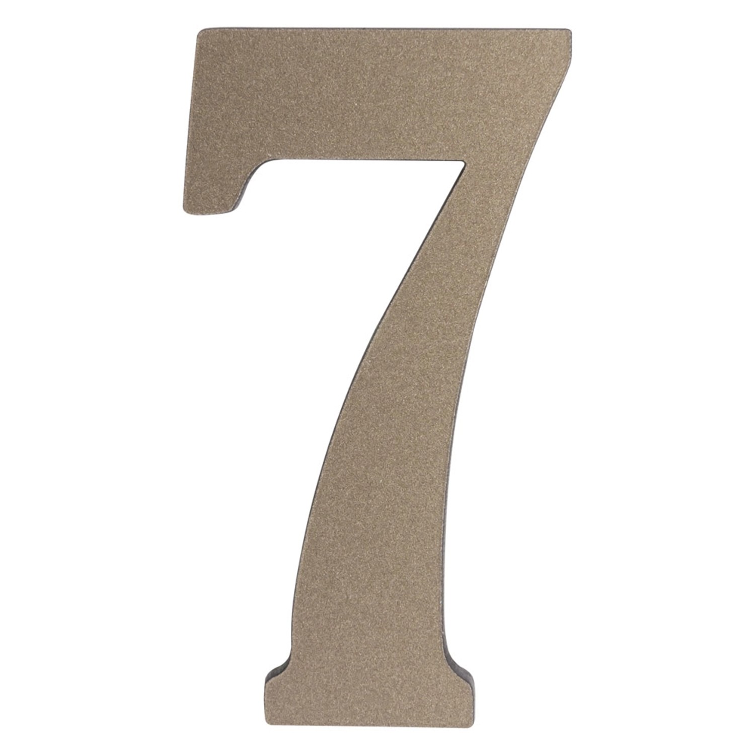 Metro Cyfra 7 plastikowa samoprzylepna platyna wys. 5cm