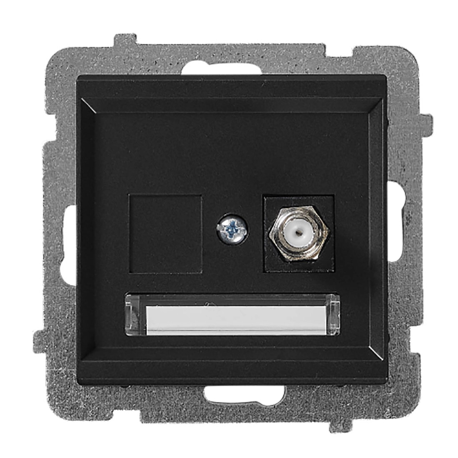 Gniazdo antenowe FX1 Sonata czarne