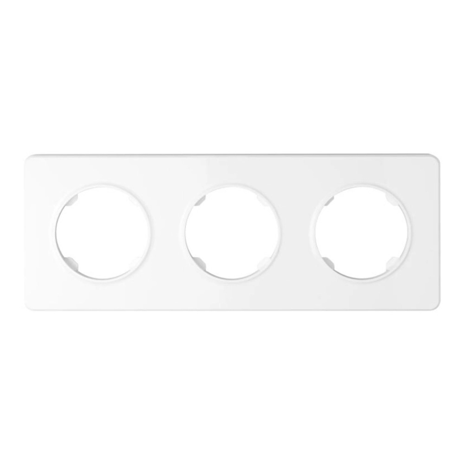 Electromalt Ramka Oval 3-krotna biała