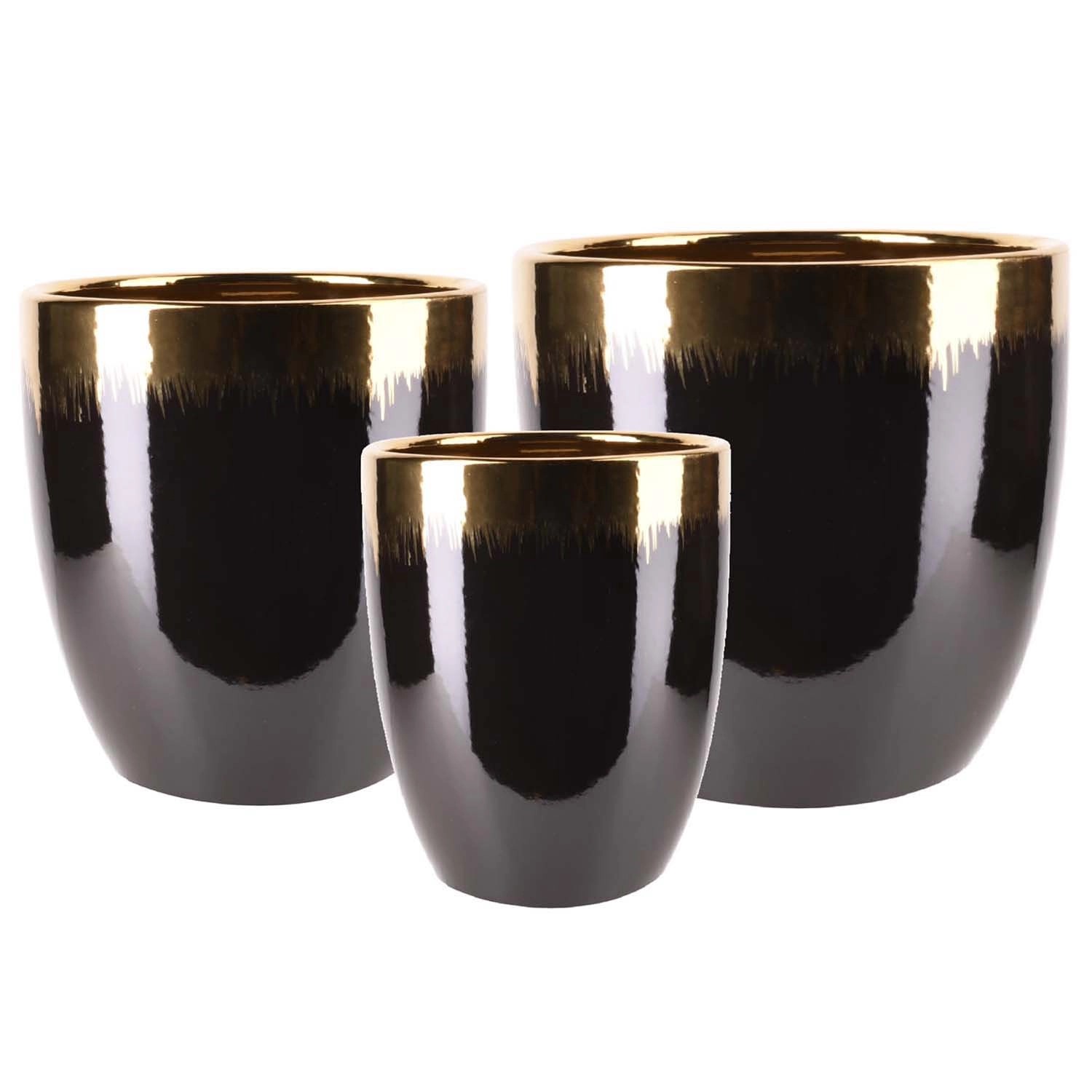 Osłonka Axim złoto- czarna ombre komplet 3 szt.