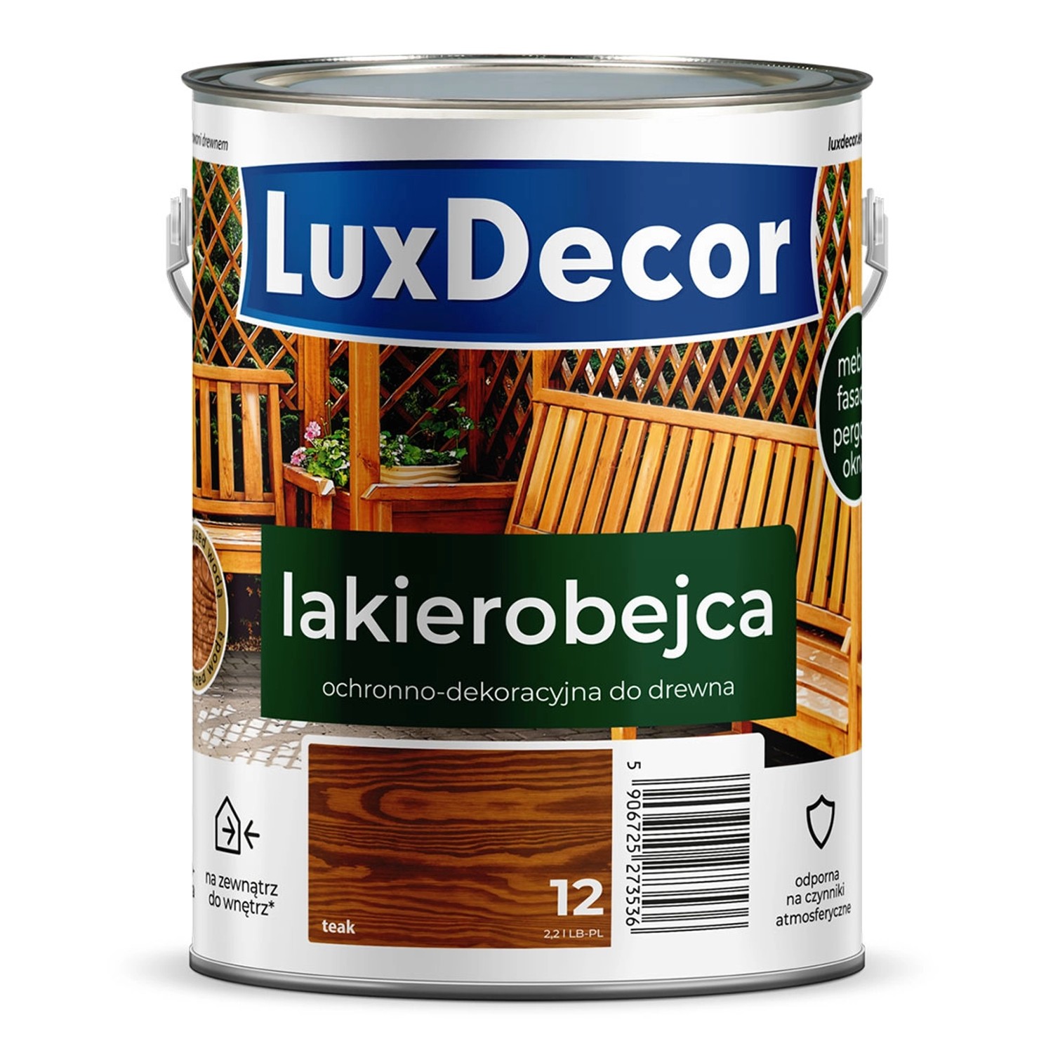 Lakierobejca ochronno-dekoracyjna LuxDecor 2,2 L teak