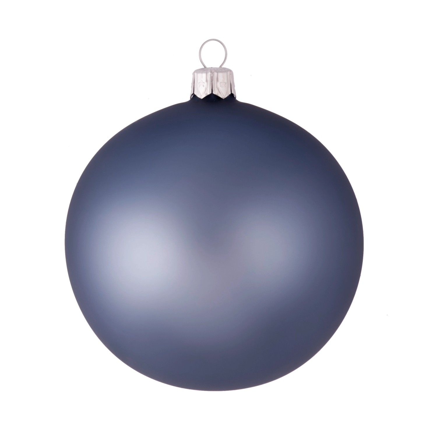 Bombki gładkie w pudełku granatowe śr. 10 cm - 4 szt.