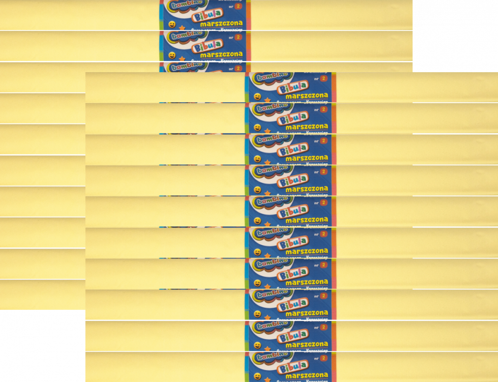 25x Bibuła marszczona Bambino, 200x50cm, kremowy