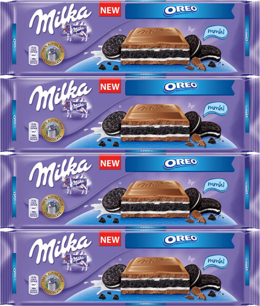 4x Czekolada Milka Oreo, 300g